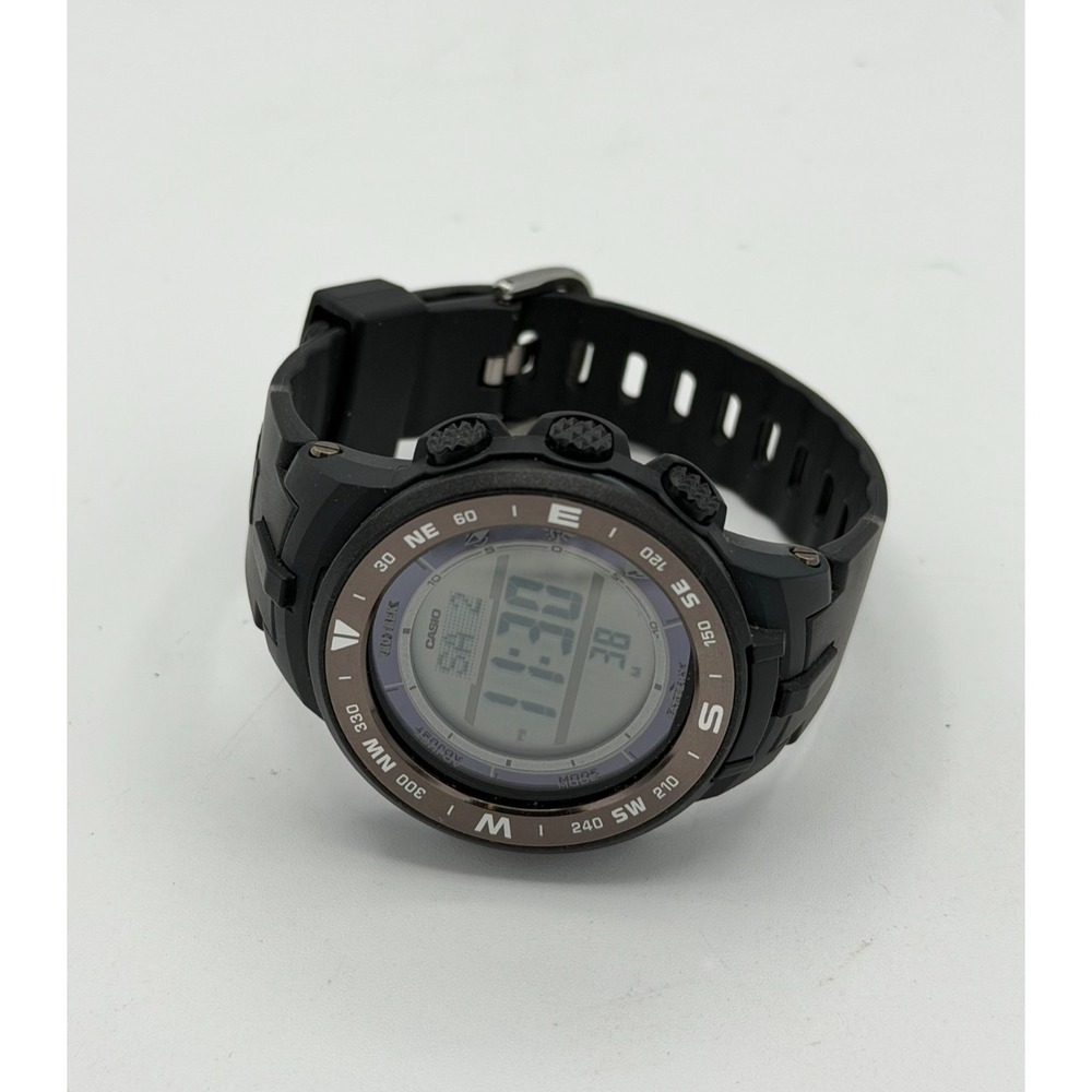 Casio Pro Trek PRG-330 3443 Tough Solar Triple Sensor Digital Watch Working